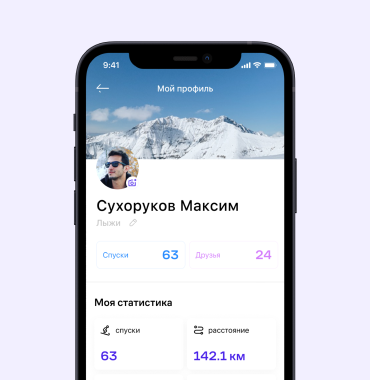 Роза Хутор: горнолыжный трекер